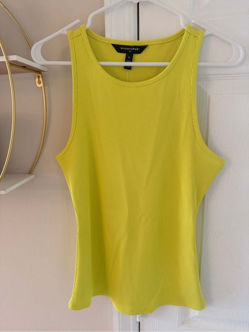 WHBM Yellow Forme Ribbed Tank - Picture 6 of 10